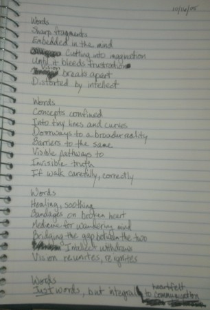 poem text given above. this is a pictue of the journal page.
